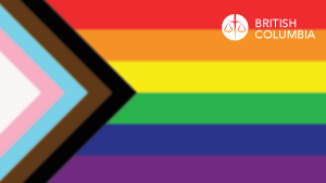 Pride flag virtual background